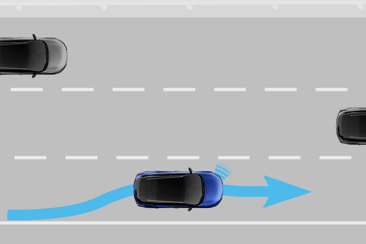 Nissan QQ prévention de franchissement de ligne 3D simplifiée