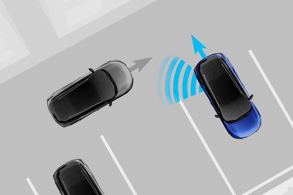 Alerte Nissan QQ de trafic transversal arrière simplifiée 3D